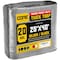 Core Tarps Heavy Duty Tarp, 25 ft x 40 ft, 20 Mil, Silver/Black, Polyethylene, Waterproof, Rip and Tear Proof CT-701-25X40 - alternate 1